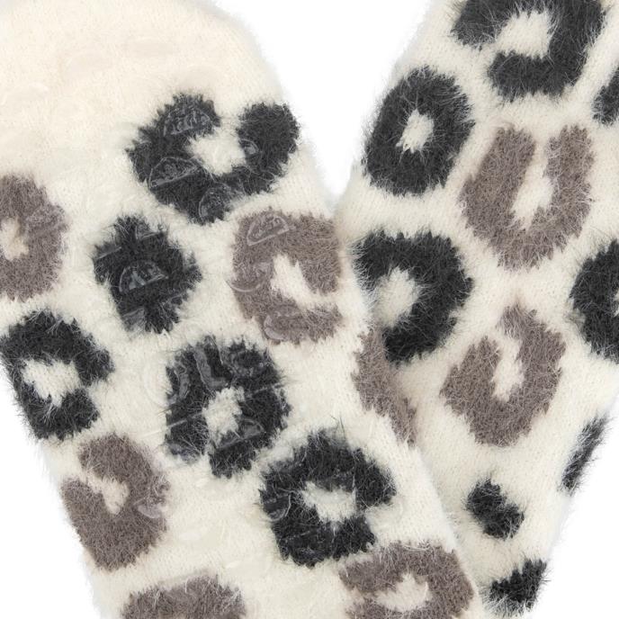 totes toasties® Ladies Tipped Faux Fur Hot Water Bottle & Super Soft Sock Set Brown Extra Image 7